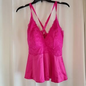 torrid Lace Sexy Lingerie Sleep Top candy pop pink New Size 1